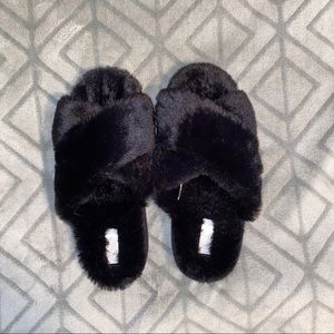 furry slippers